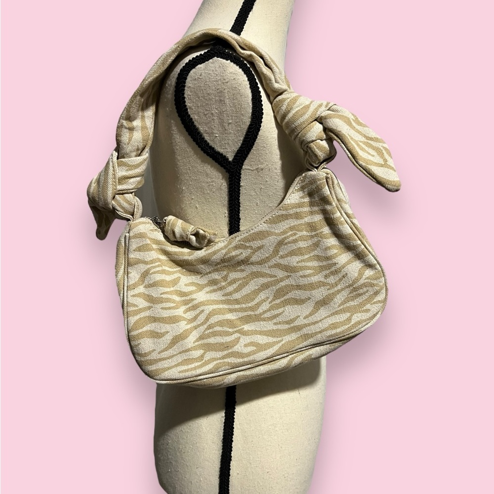 Zara tan zebra mini shoulder bag